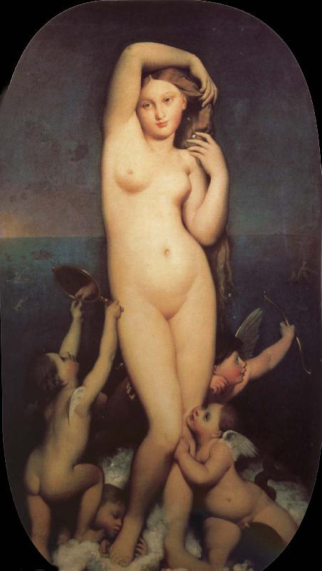 Jean-Auguste Dominique Ingres Love and beautiful goddess oil painting image